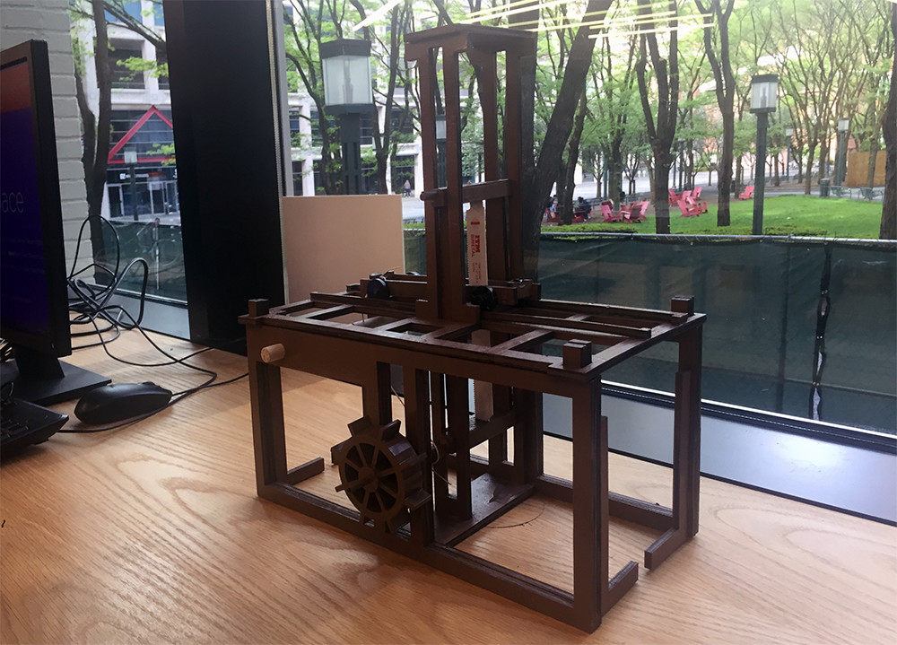 brown water saw replica made of wood